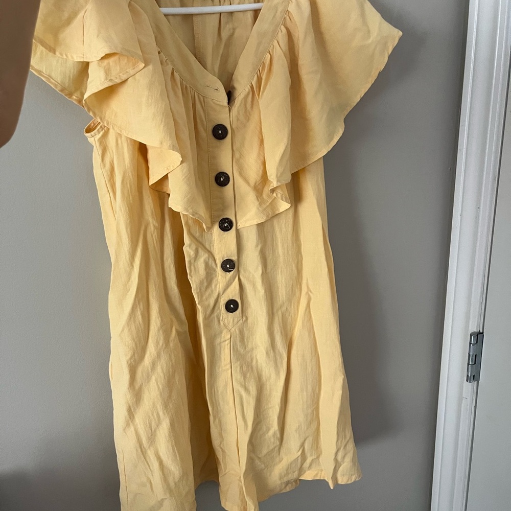 Main Strip Light Yellow romper